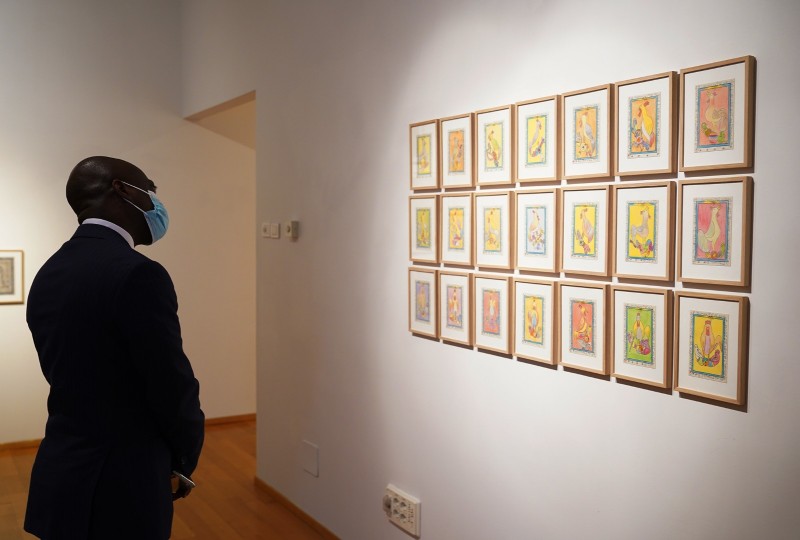 Apre alle visite la mostra Frédéric Bruly Bouabré ARTE ALFABETO UNIVERSALE Al Palazzo delle Esposizioni di Lucca  