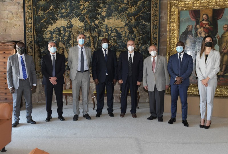 L’ambasciatore della Costa d’Avorio in Italia, Samuel Ouattara, al Palazzo delle Esposizioni, per la mostra di Bouabré ARTE ALFABETO UNIVERSALE