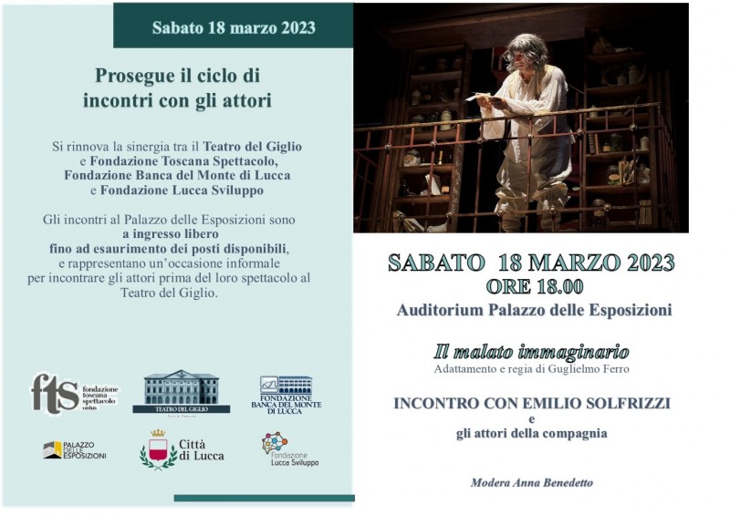 “Incontri con gli attori” sabato 18 marzo, alle 18, ospite Emilio Solfrizzi - Ingresso gratuito 