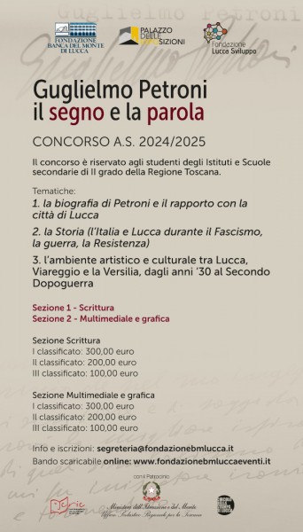 Guglielmo Petroni giornalista, scrittore, poeta, pittore: tra un mese la scadenza del bando per giovani delle scuole superiori. In palio premi per i primi classificati di ogni sezione