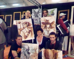 La pinacoteca del fantastico della FBML in mostra durante i Comics al Palazzo delle Esposizioni (dell’Illustrazione)